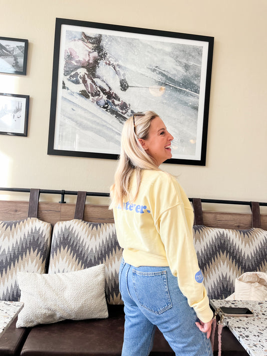 Damen Pullover "whatever." (blue Print)