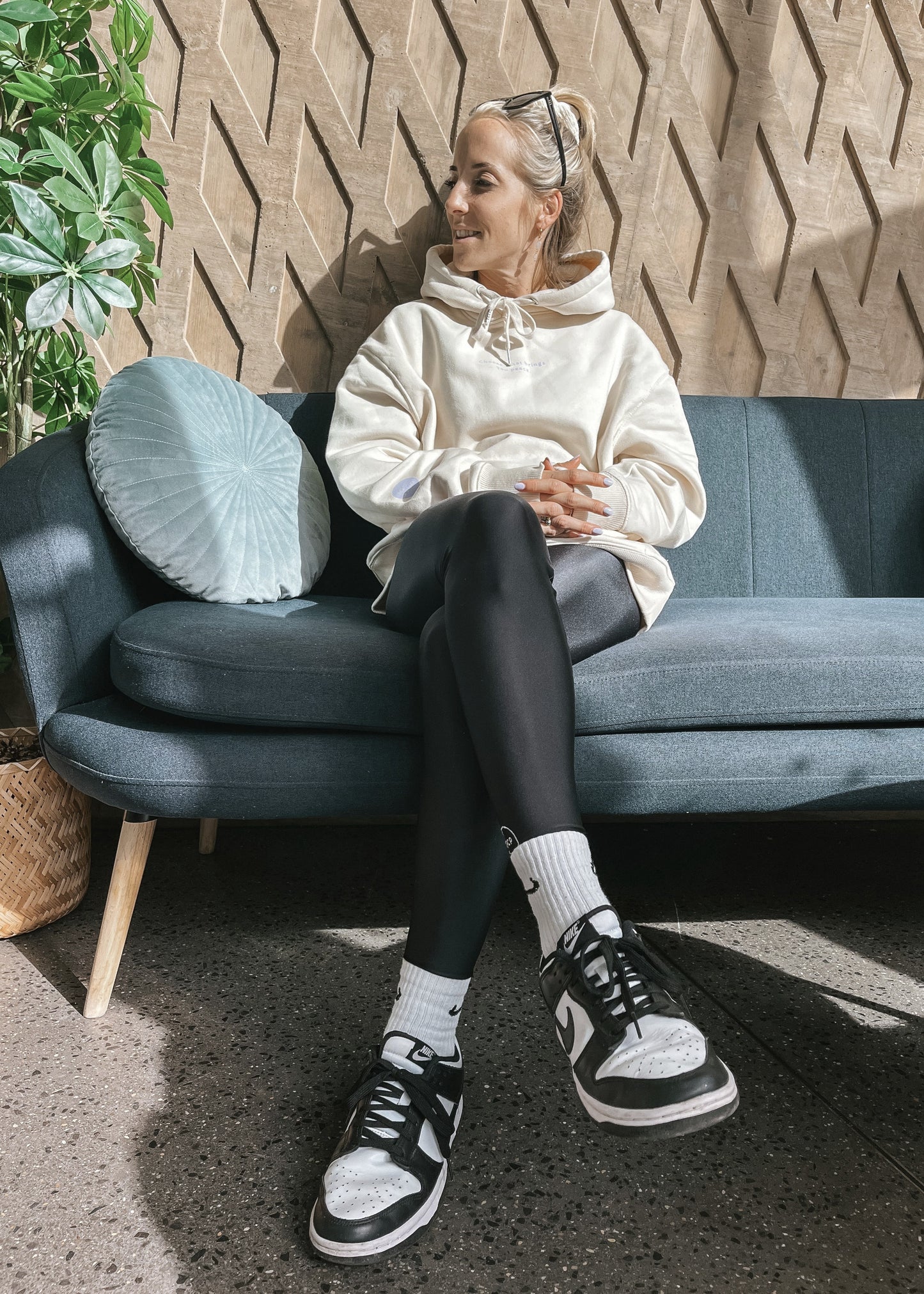 Unisex relaxed Hoodie "choose what brings you peace." he