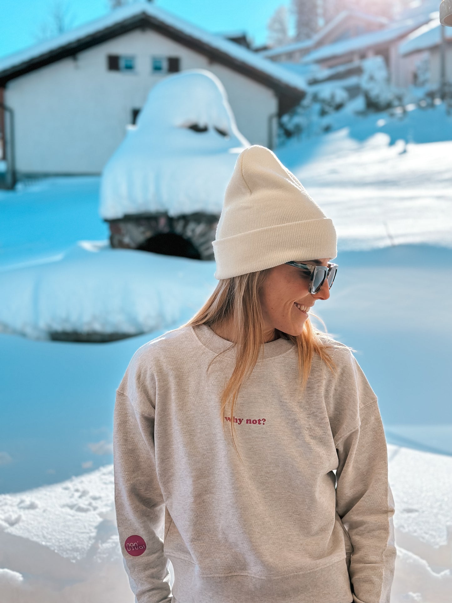 Damen Pullover "why not?"