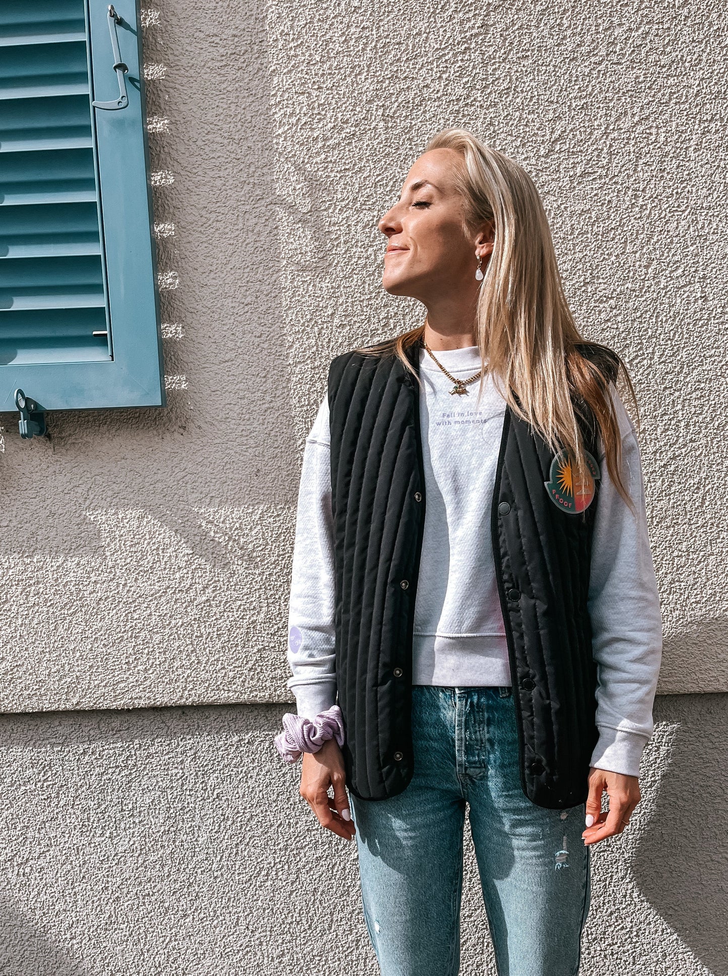 Damen Pullover "fall in love with moments."