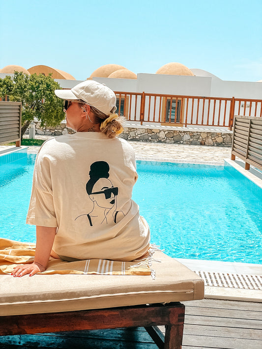 Unisex oversize T-Shirt “Woman Face”