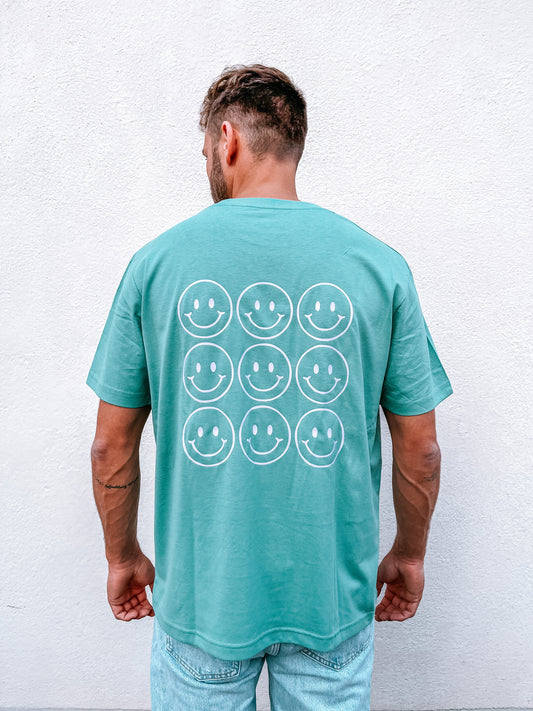 Unisex T-Shirt “Smiley” (Print ist Lila)