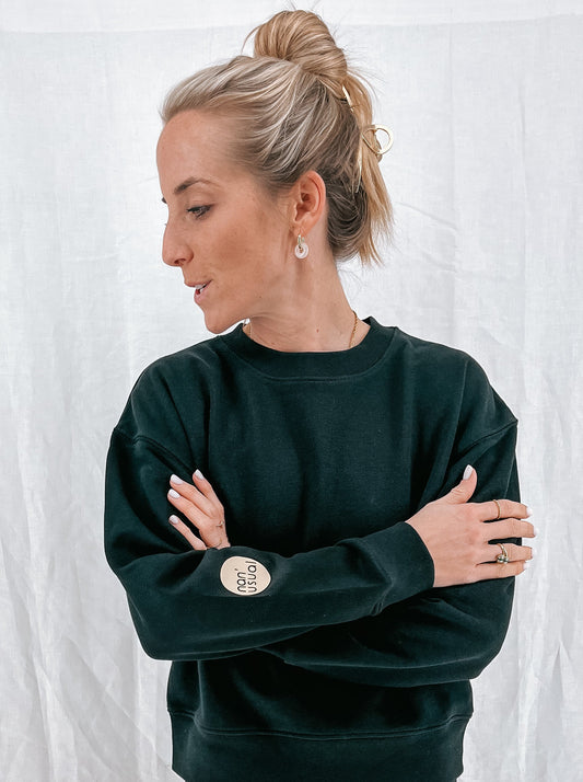 Damen Pullover "I have no idea" (beiger Print)