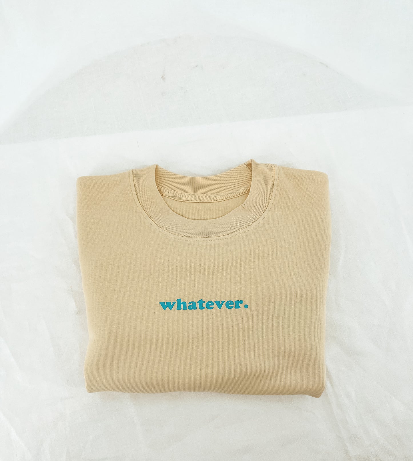 Damen Pullover "whatever." (blue Print)