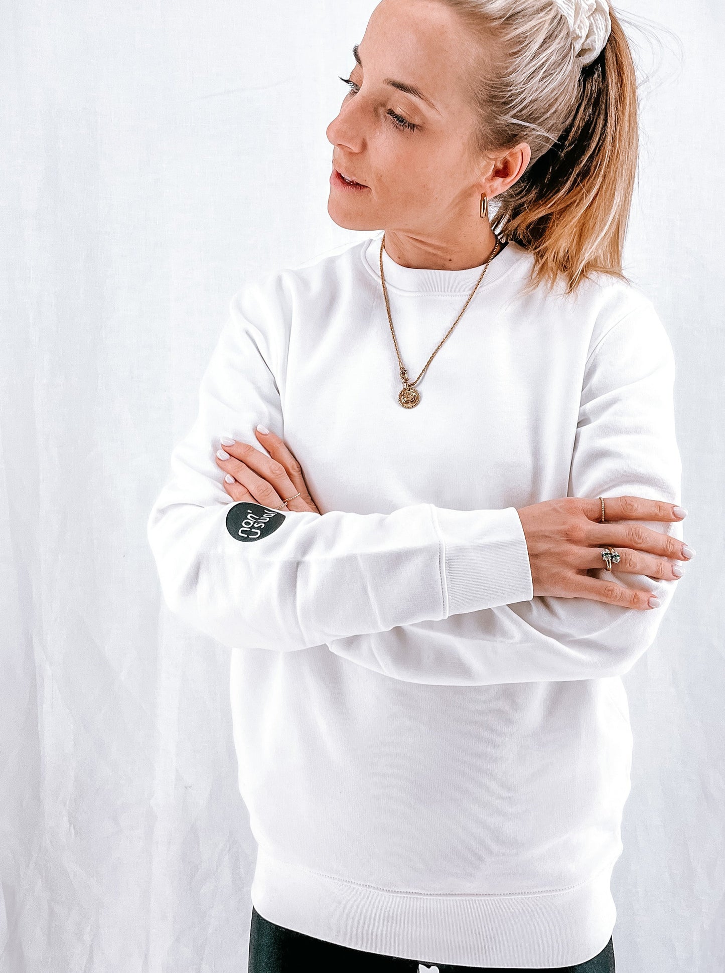 Unisex Pullover "RIDE" (schwarzer Print)