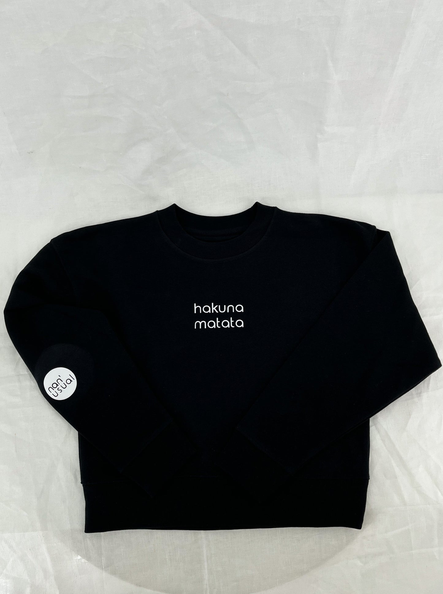 Damen Pullover "hakuna matata" (weisser Print)