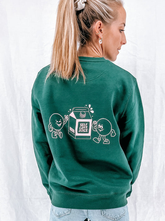 Unisex Pullover "self love juice" (rosa Print)