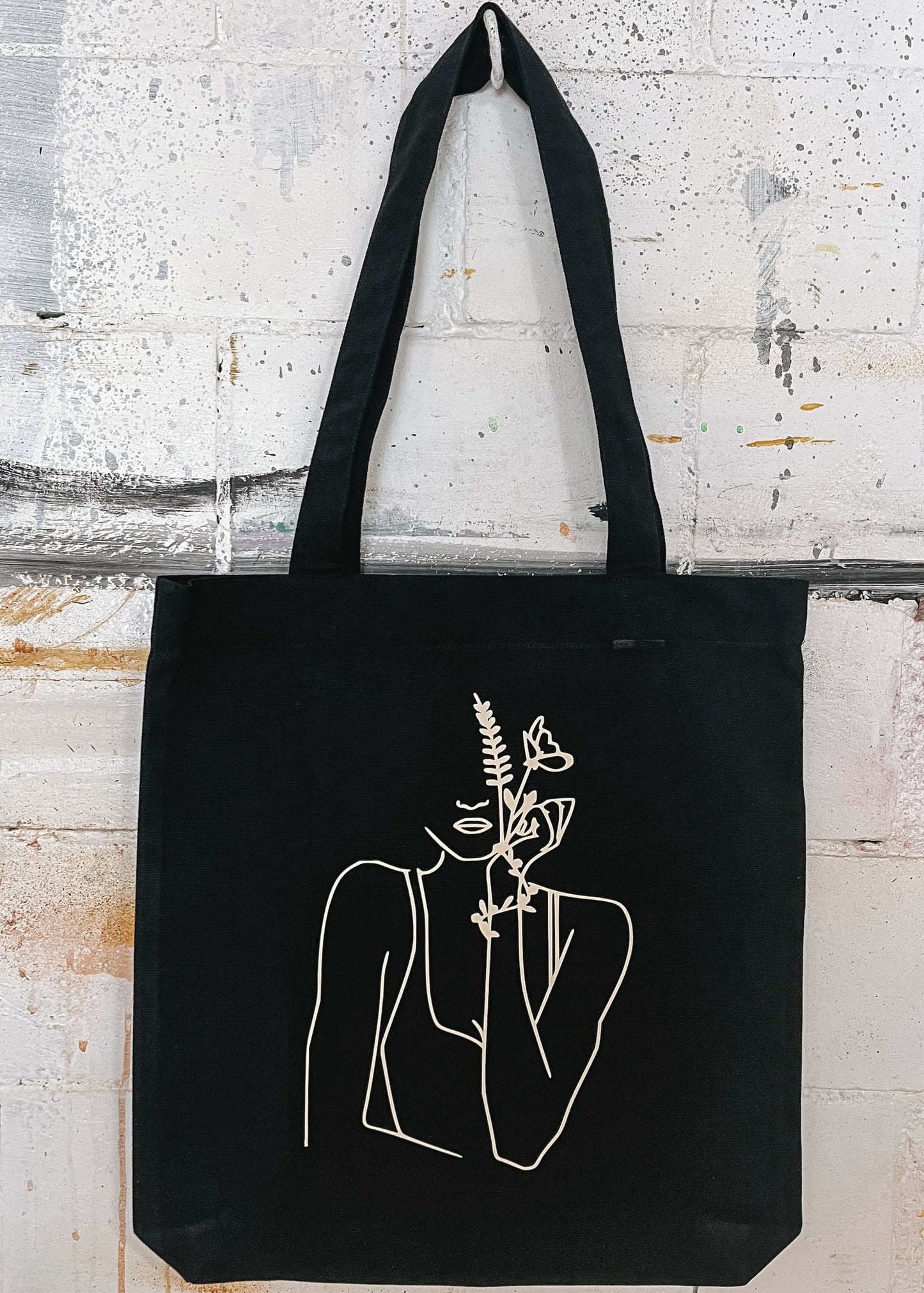 basic Stofftasche “flower woman“
