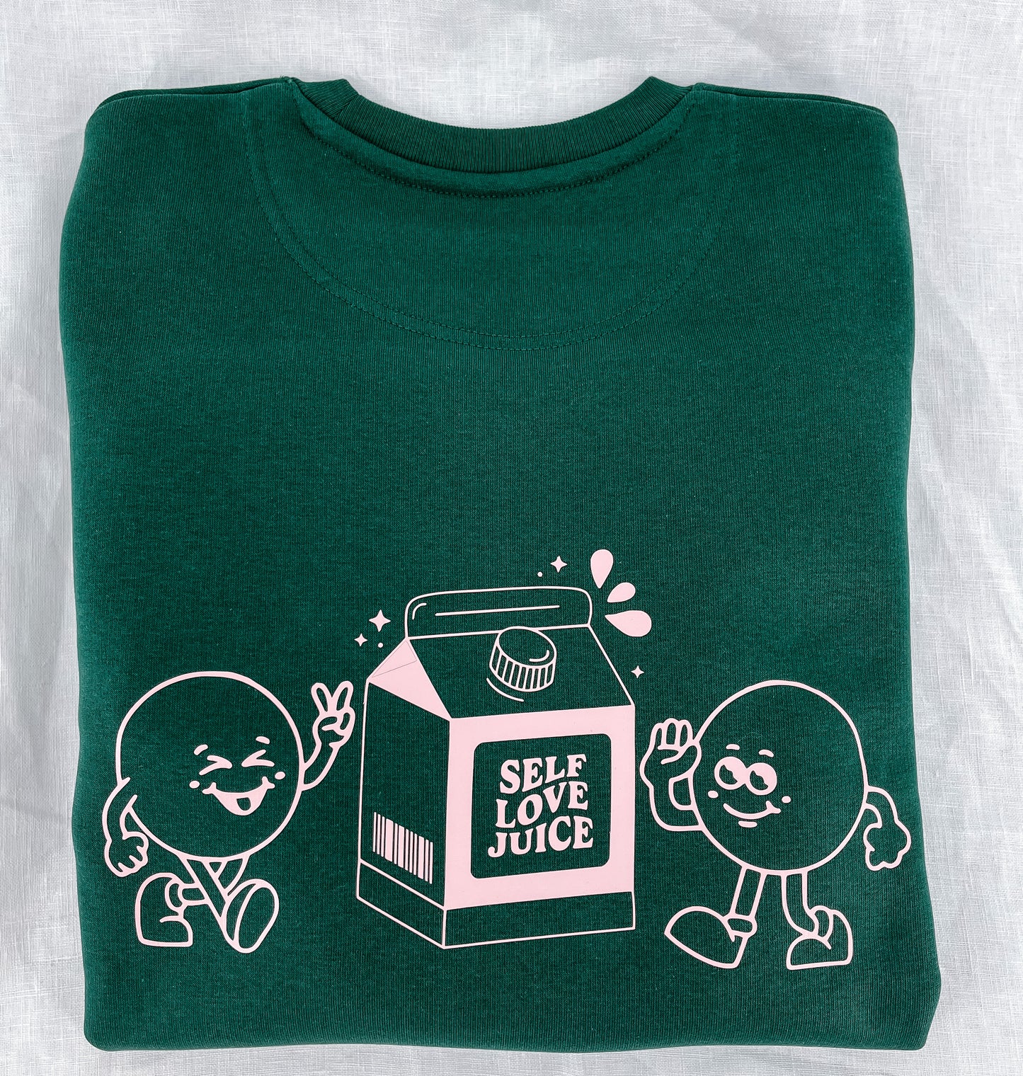 Unisex Pullover "self love juice" (rosa Print)