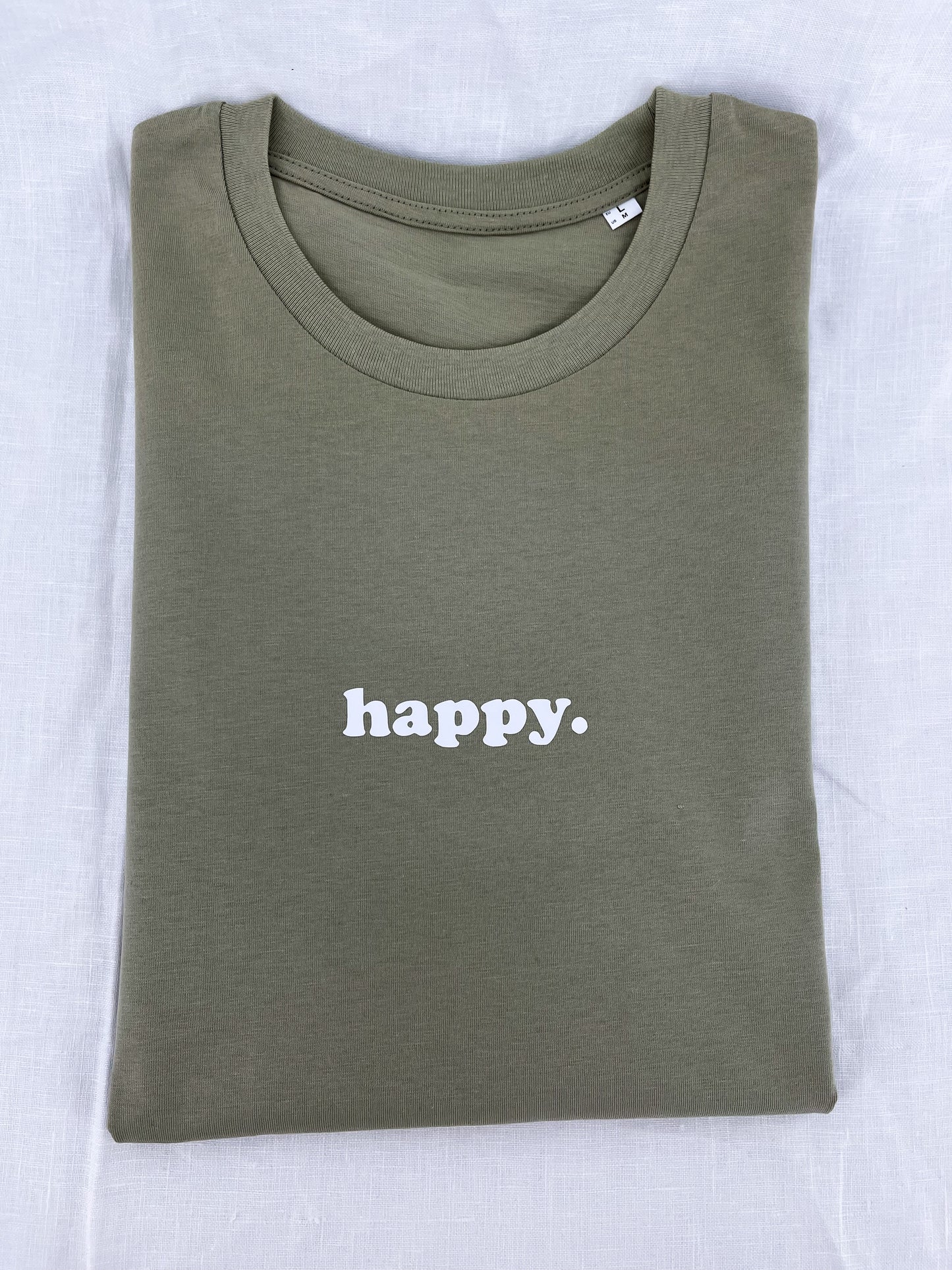 Unisex T-Shirt "Smiley" (Print ist weiss)