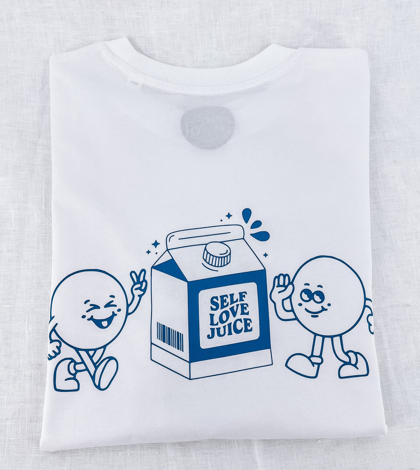 Unisex Relaxed T-Shirt “self love juice” (Print ist Blau)