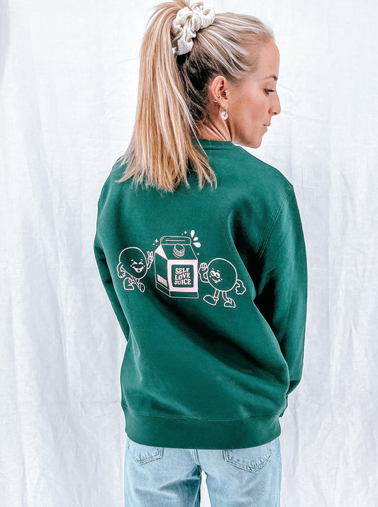 Unisex Pullover "self love juice" (rosa Print)