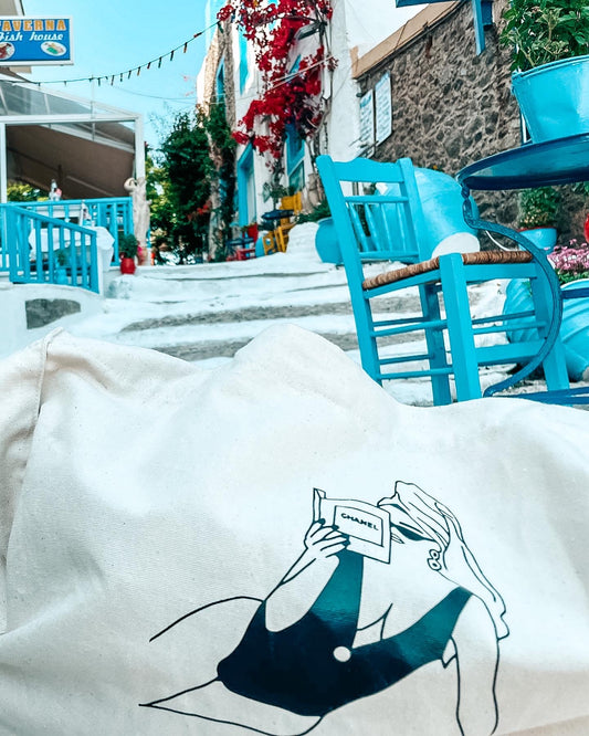 Stofftasche "Beach Woman"