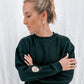 Damen Pullover "I have no idea" (beiger Print)