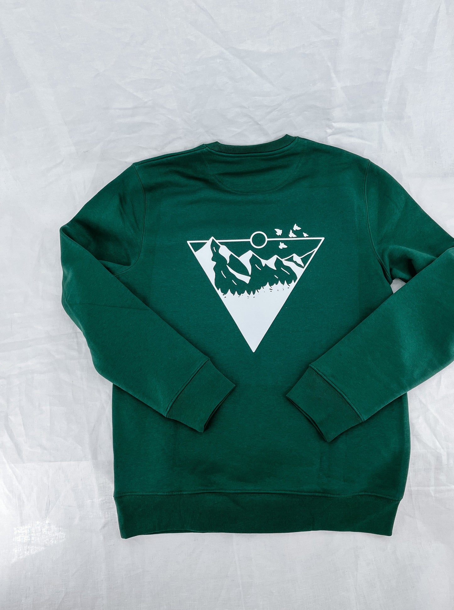 Unisex Pullover "mountain vibe" (weisser Print)