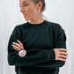 Damen Pullover "whatever." (rosa Print)