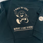 Damen Pullover "I have no idea" (beiger Print)